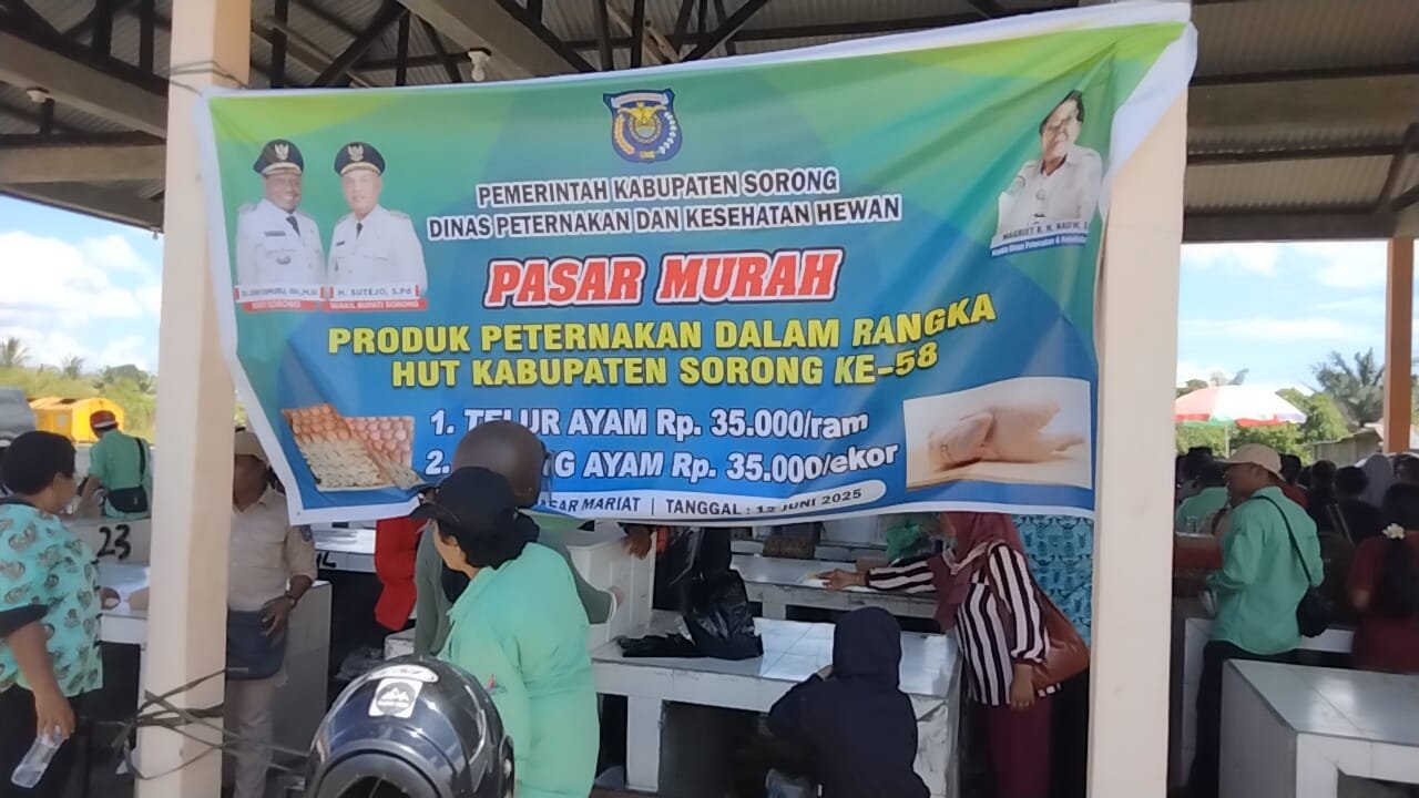 Pasar Murah Sambut HUT ke-58 Kabupaten Sorong