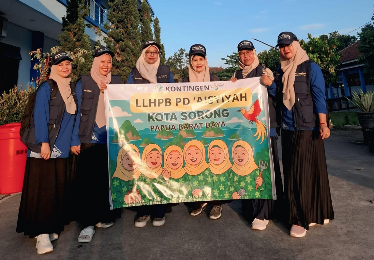 Kontingen LLHPB PDA Kota Sorong Ramaikan Jambore Nasional III Relawan Muhammadiyah - Aisyiyah di Karanganyar - Jateng