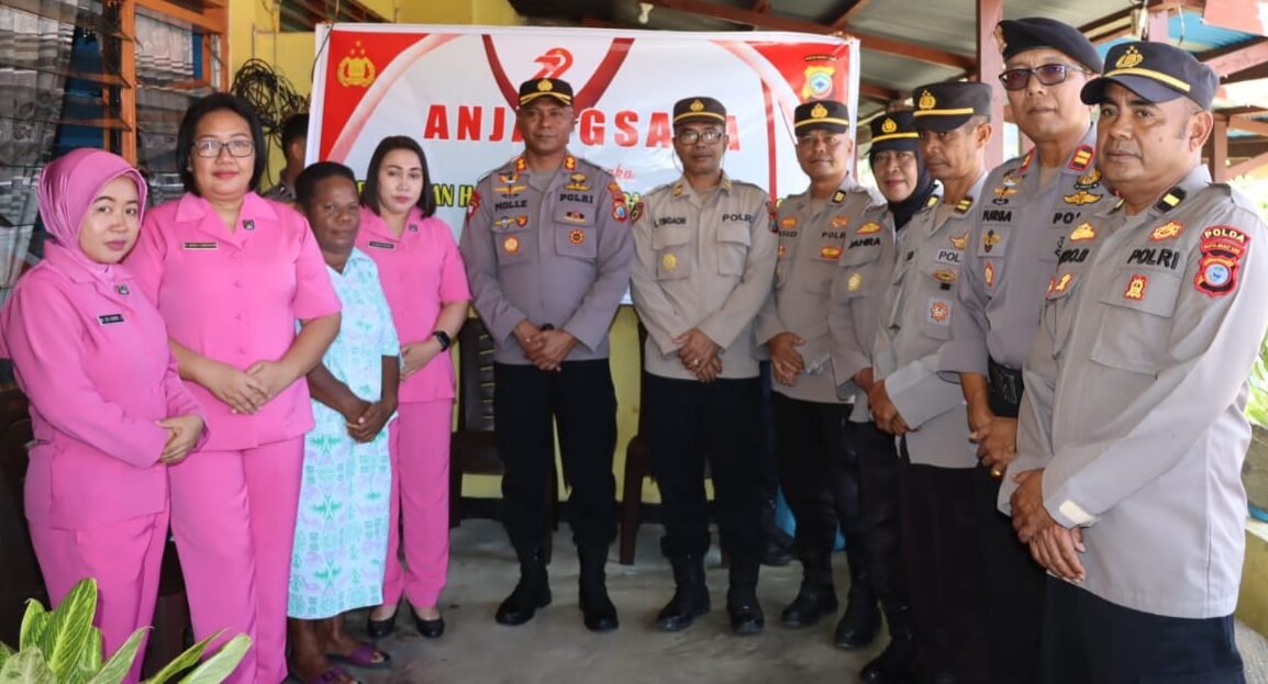 Sambut Hari Bhayangkara ke-79, Polres Sorong Selatan Gelar Anjangsana ke Purnawirawan dan Warakawuri Polri
