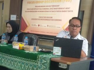 FH UNAMIN Sorong Bahas Perlindungan Kekayaan Intelektual Komunal Masyarakat Adat Papua Barat Daya