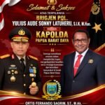 Ketua DPRP Papua Barat Daya Ucapkan Selamat kepada Brigjen Yulius Audie Latuheri sebagai Kapolda