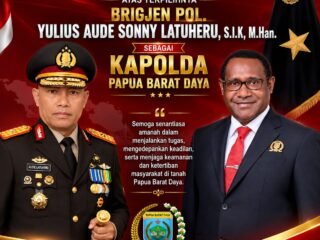 Ketua DPRP Papua Barat Daya Ucapkan Selamat kepada Brigjen Yulius Audie Latuheri sebagai Kapolda